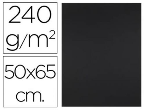 Cartolina liderpapel 50x65 cm 240 gr preto , Liderpapel , 43485 , 8423473834446